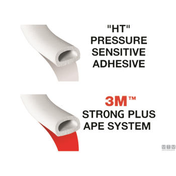 Guarnizione trim-lok dd rubber 9 mm 3m bianco 15 m