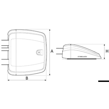 Horizontal Deck seal nero multi cavo 