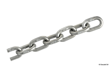 Hot-galvanized calibrated chain 70 12 mm x 120 m 