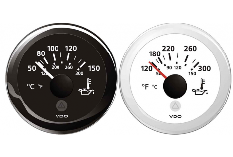 IND.TEMP.OLIO MOTORE NERO 12/24 V