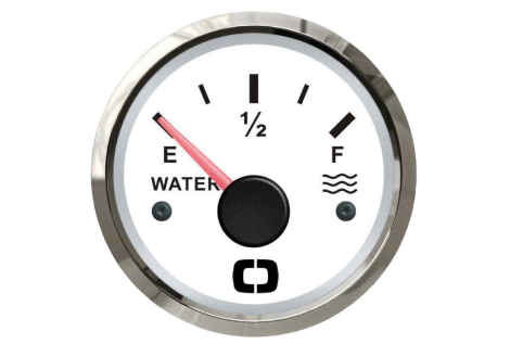 Indicatore livello acqua 240/33 ohm bianco/lucida 