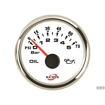 Indicatore lvl acque nere white chrome