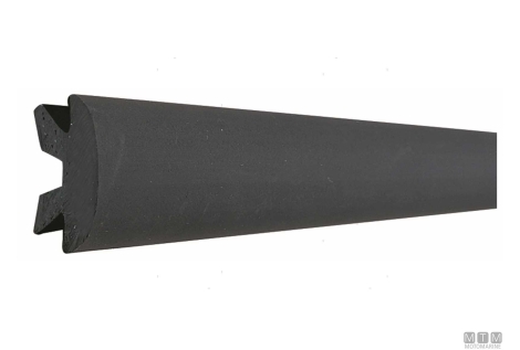 Inserto parabordo alu 37 nero 12m 