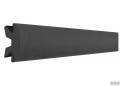 Inserto in PVC Nero Profilo Parabrodo per Supporto in Alluminio H37 12 mt