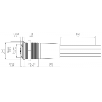 Interrutt. a led blu-rosso off-(on)