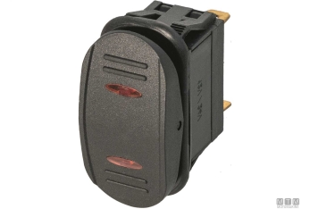 Interruttore aa w/p1 5t red on-off-on< 