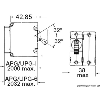 Interruttore Airpax magneto/idraulico 25 A 80 V 