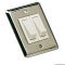 Interruttore basculante inox doppio 