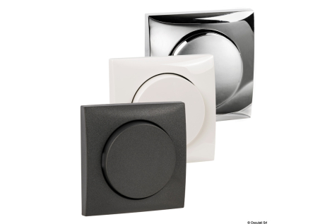 Interruttore doppio bianco 