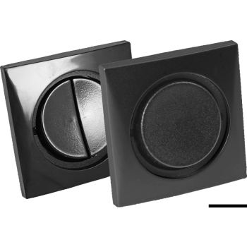 Interruttore doppio nichel/nero 