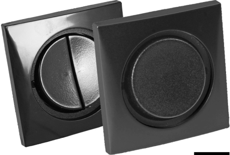 Interruttore doppio nichel/nero 