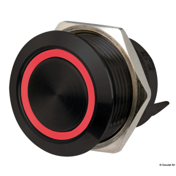 Interruttore FLAT inox nero ON-OFF 12/24V RBW 