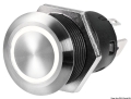 Interruttore FLAT inox ON-OFF 24V blu 