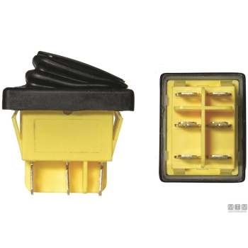 Interruttore on-off-on rosso 6t 20a< 