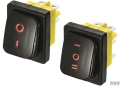 Interruttore on-off-on rosso 6t 20a