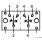 Interruttore (ON)-OFF-(ON) 12 V 