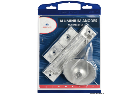 Kit anodi fuoribordo zinco Honda 75/225 Hp 