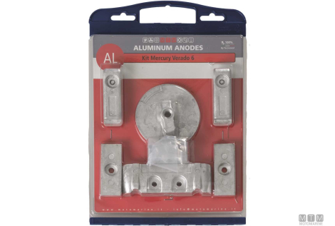 Kit anodi verado 6 in alluminio
