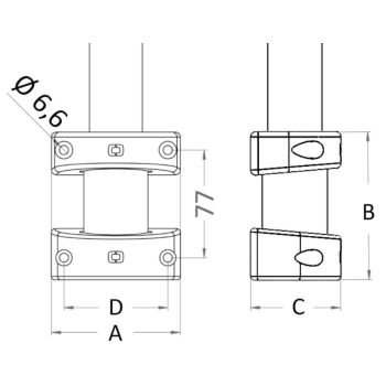 Kit boccole da parete 