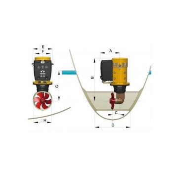 Kit Completo Elica di Prua Vetus Bow Propeller 35