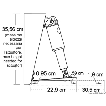 Kit flap Lenco Standard 305 x 457 mm 