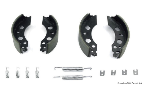 Kit freni carrello Knott 16-1365 160x35 