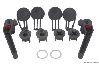 Kit leve di chiusura Lewmar FH2G, LP, MP, Ocean 