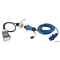 Kit quadro elettrico 16A + presa Cruiser nera inox 