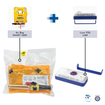 Kit Salvagente Autogonfiabile Air Bag Smart 150N + Luce - Veleria San Giorgio