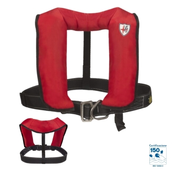 Kit Salvagente Autogonfiabile SKIPPER 150 HX con Sottogamba e Luce L001 - Veleria San Giorgio