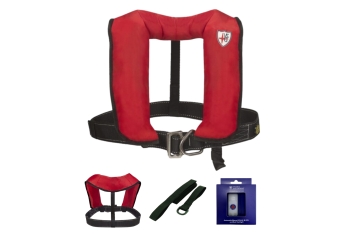 Kit Salvagente Autogonfiabile SKIPPER 150 HX con Sottogamba e Luce L001 - Veleria San Giorgio