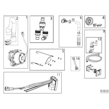 Kit staffa montaggio maceratore compact