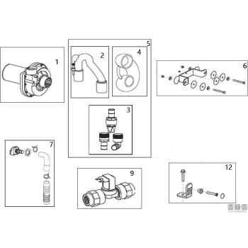 Kit staffa montaggio maceratore short