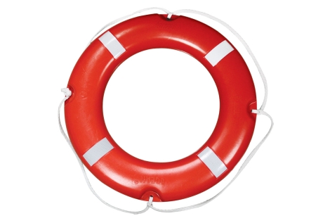 LALIZAS Salvagente Anulare SOLAS/MED Ø72cm, 4Kg C/Nastro Retroriflettente