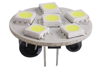 Lampadina 6 LED G4 Ø 24 mm attacco posteriore 