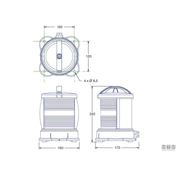 Lampadina bipolare bay15 dhr 24v 25w 