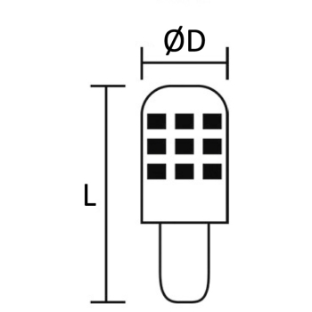 Lampadina led 12/24 V 2.5 W 