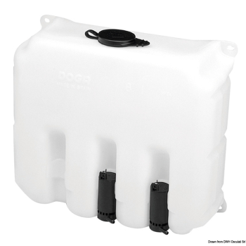 Lavavetri 9,7 l 2 pompe 12 V 