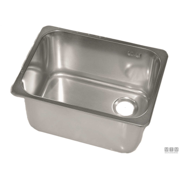 Lavello quadrato acciaio inox 18/8 400x400mm