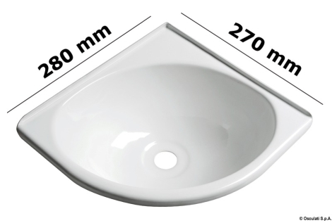 Lavello triangolare ABS 