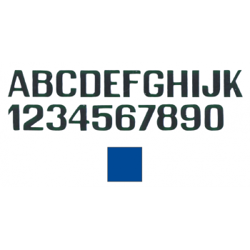 Lettere e numeri azzurro  mm.150