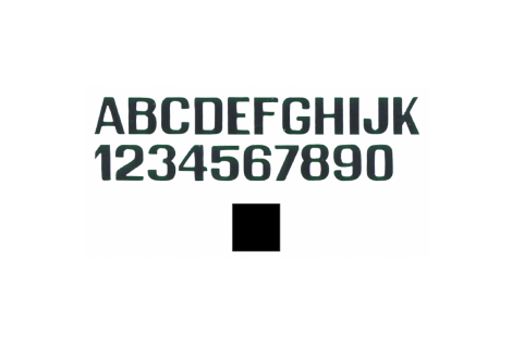 Lettere e Numeri mm 100