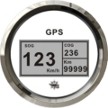 Log con bussola e totalizzatore GPS bianco/lucida 