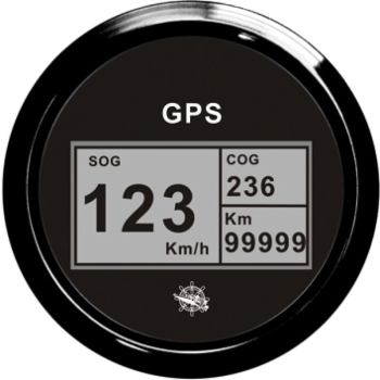 Log con bussola e totalizzatore GPS nero/nera 