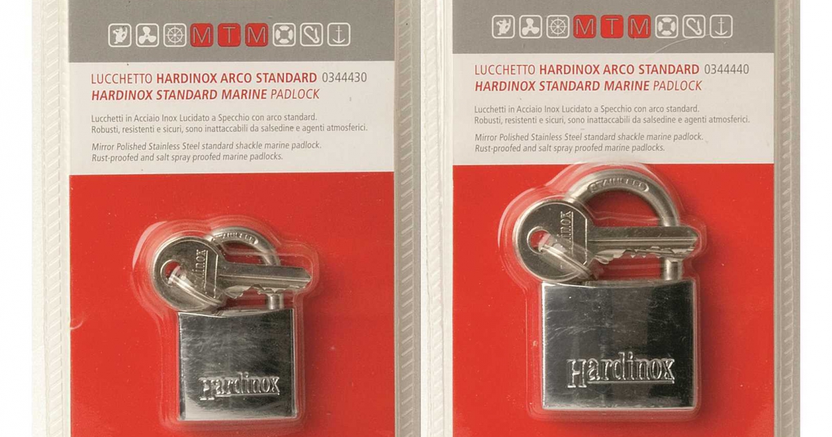 Basicon Set Di 2 Lucchetti In Acciaio Inox, Con Catenacci Per Porte E Finestre, Misure 3 E 4 Pollici - 5