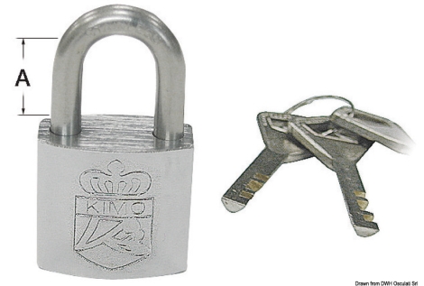 Lucchetto acciaio inox 40x26 mm 