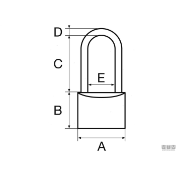 Lucchetto hardinox d40 long<