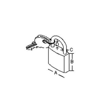 Lucchetto unica chiave mm.40