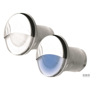 Luce cortesia led 12v round inox bianca