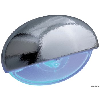 Luce cortesia Steeplight cromata LED blu 